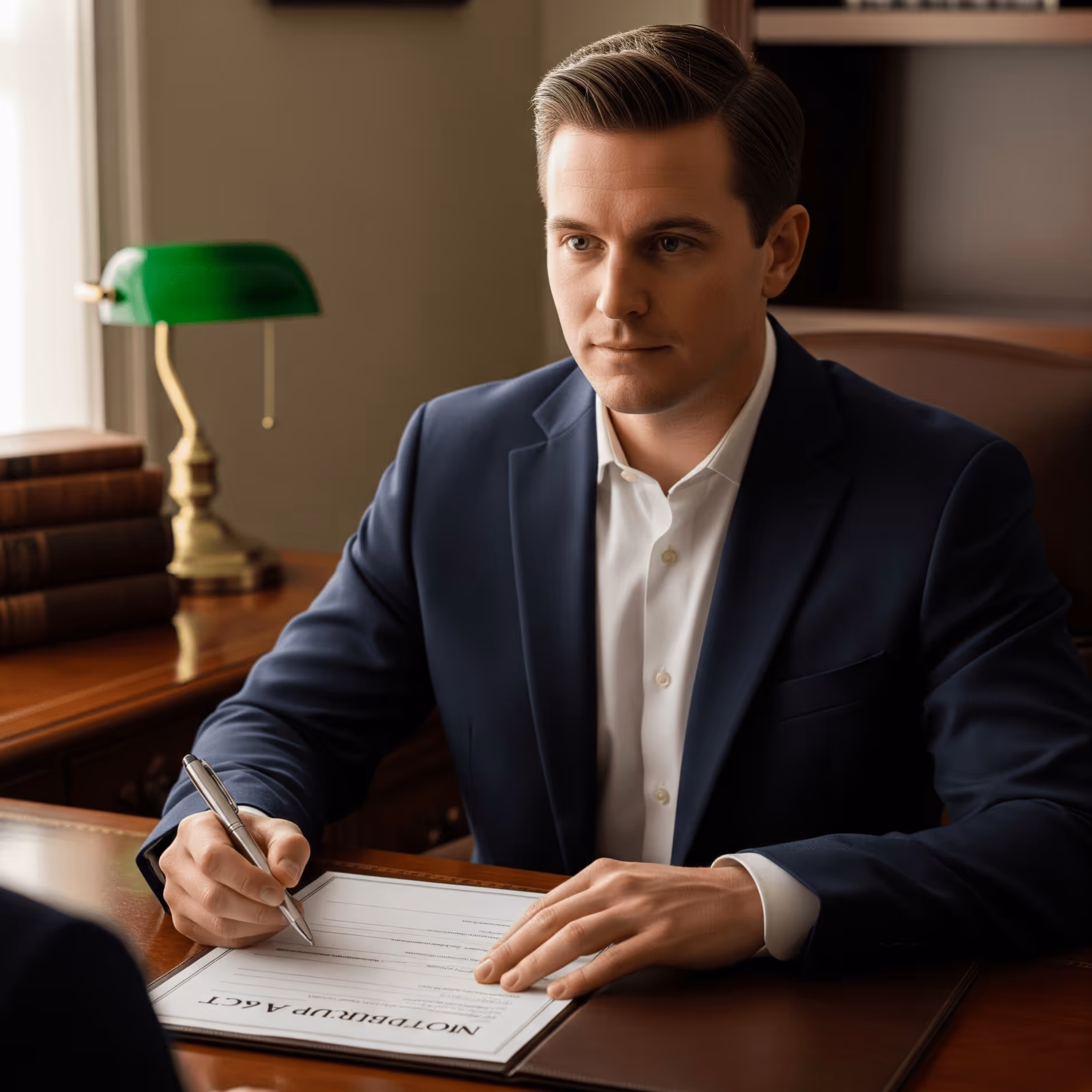 Asistente notarial transformando consultas en clientes con Peaking.