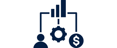 Outline of a person standing next to a clipboard with a checklist showing two checked boxes and one unchecked box.