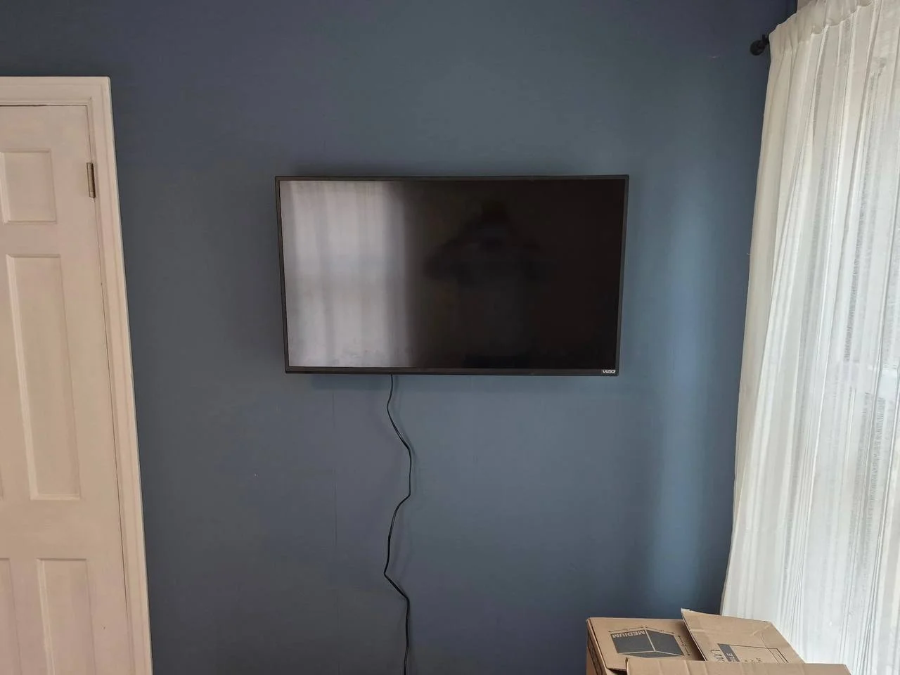 50" Vizio TV installation in Minneapolis