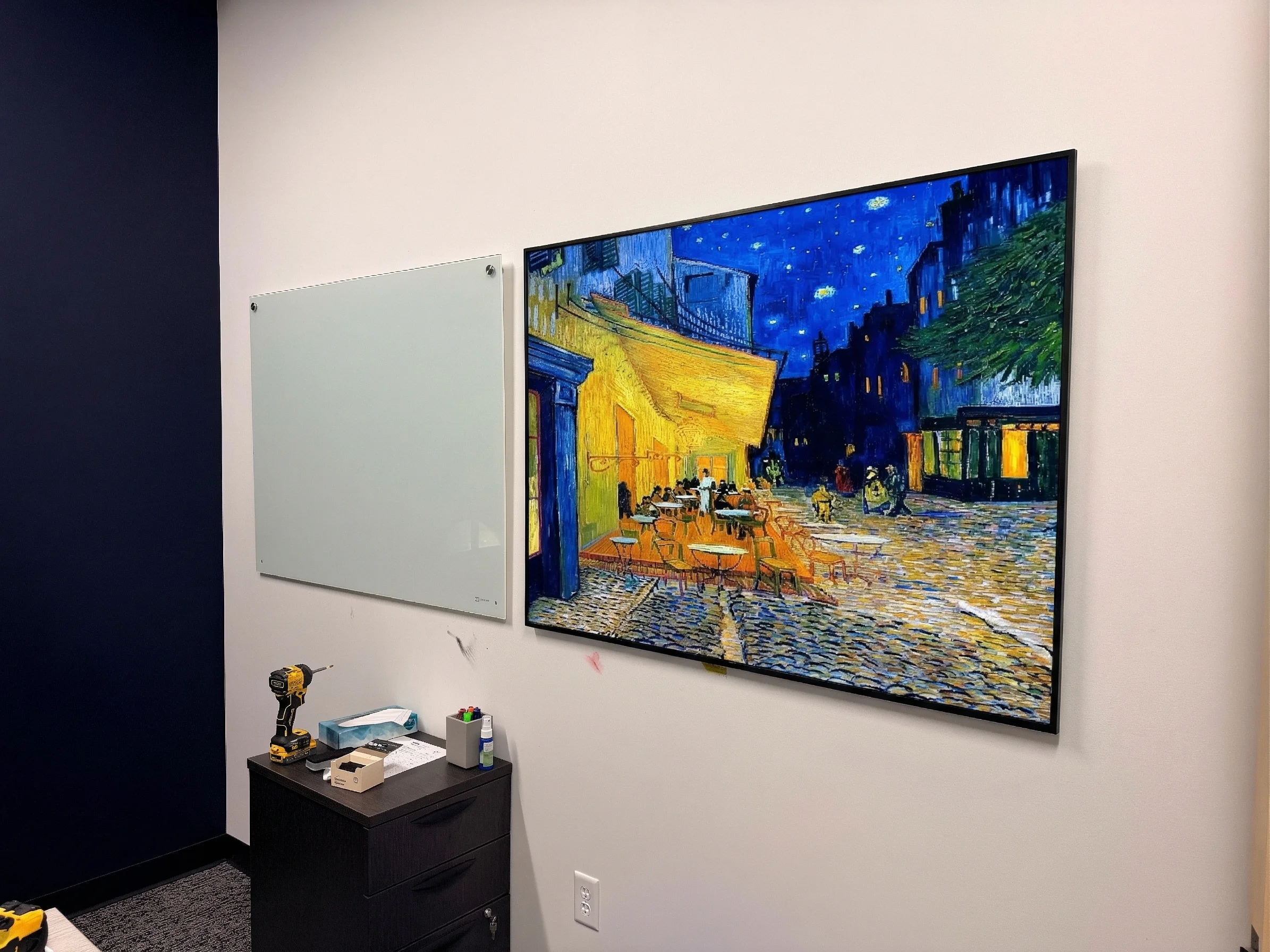 Whiteboard Custom TV installation in Maple Grove