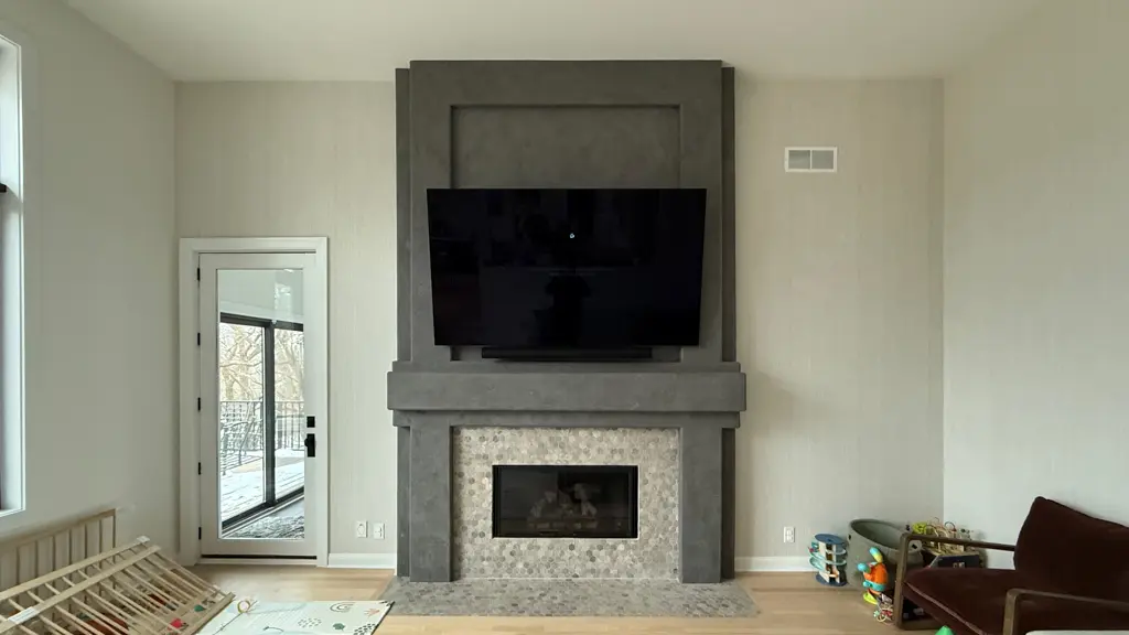 75 Inch Plaster Wall Tilt Mount Minnetonka - The Mounting Man