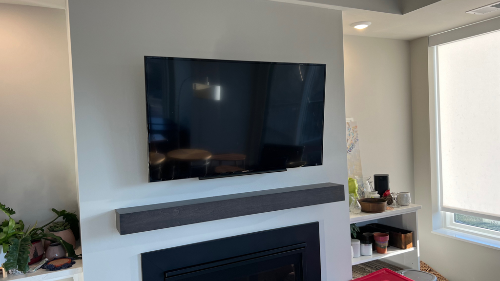 Streamlined Above Fireplace Existing Infrastructure Minnetonka - The Mounting Man