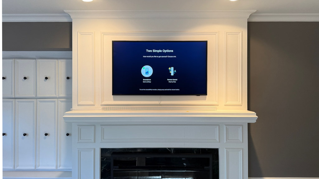 Samsung Frame Custom Built In Edina - The Mounting Man