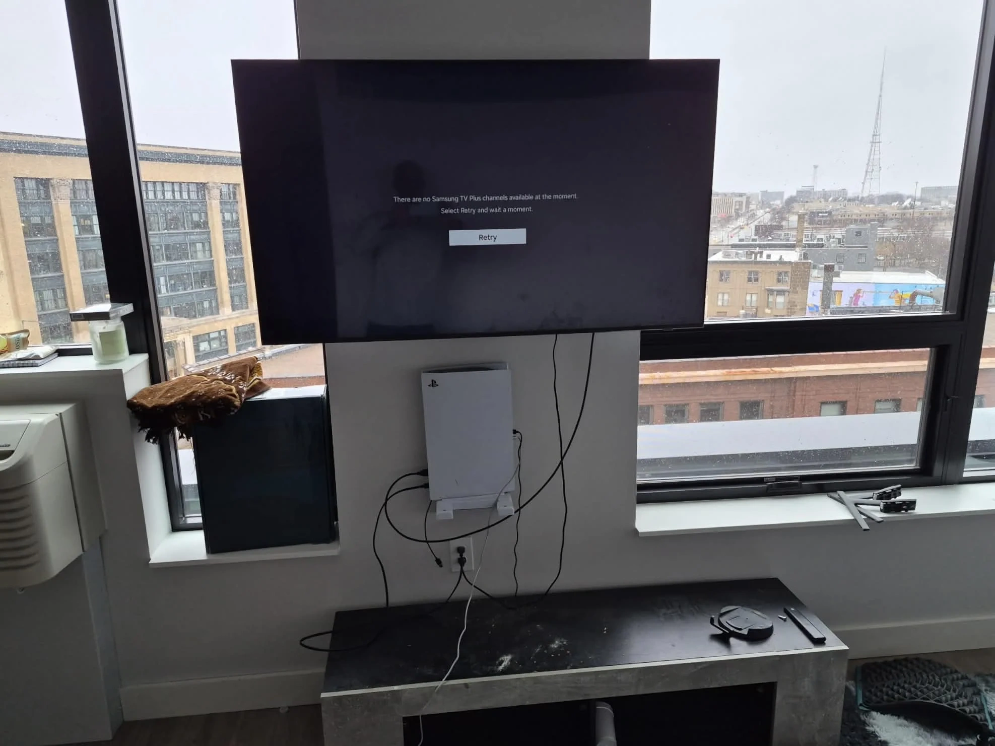 55-inch Samsung TV tilt mount Mendota Heights MN