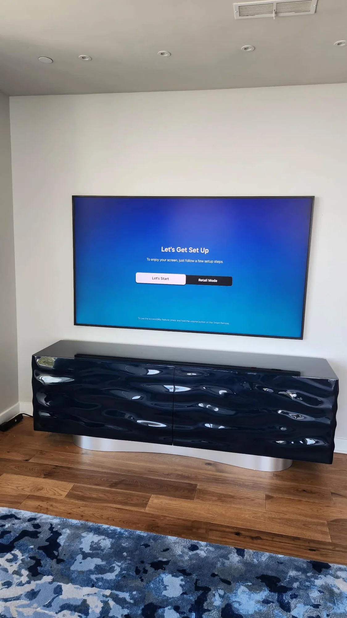 85" installation in Unit