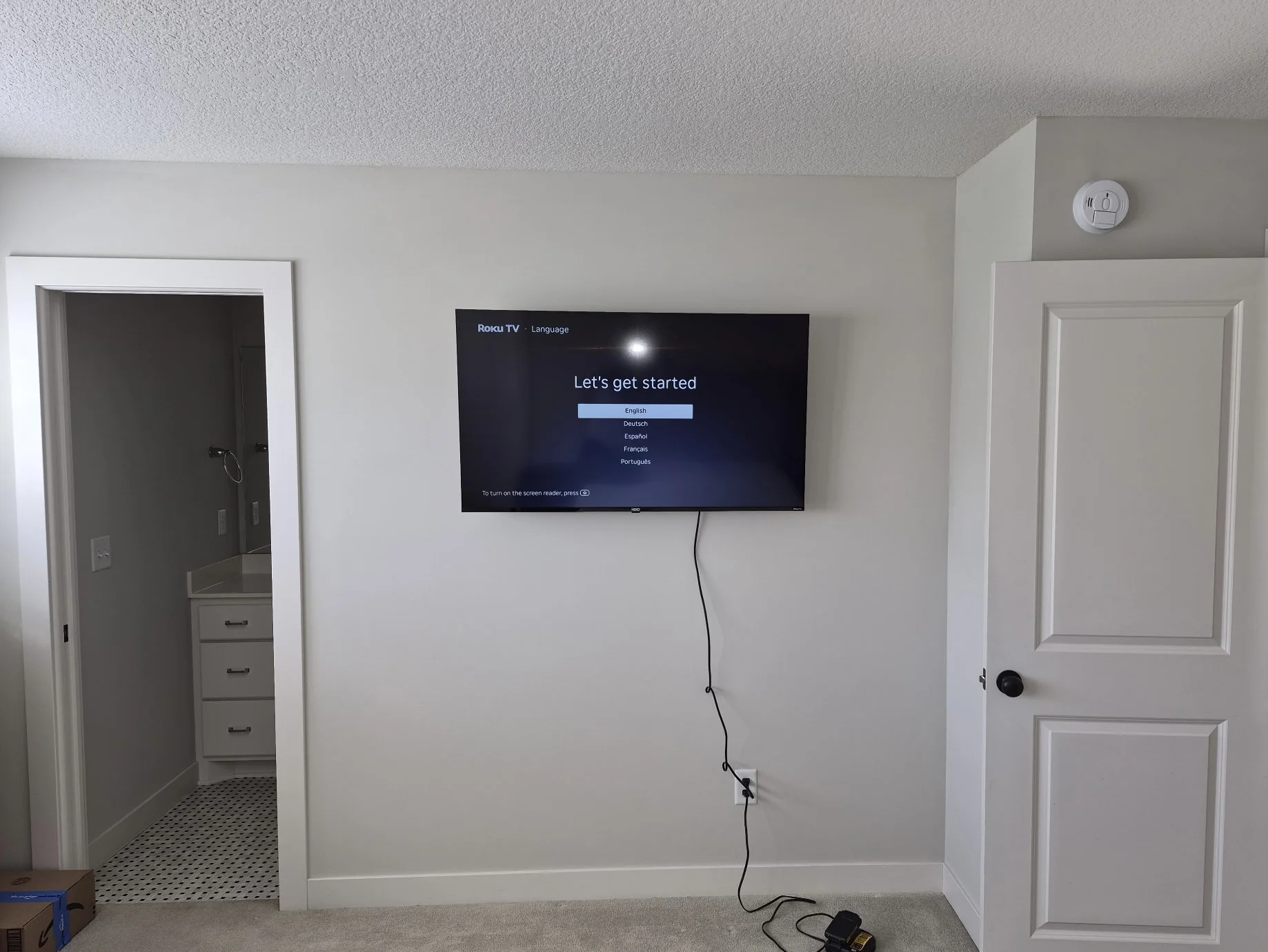 65" installation in Plymouth