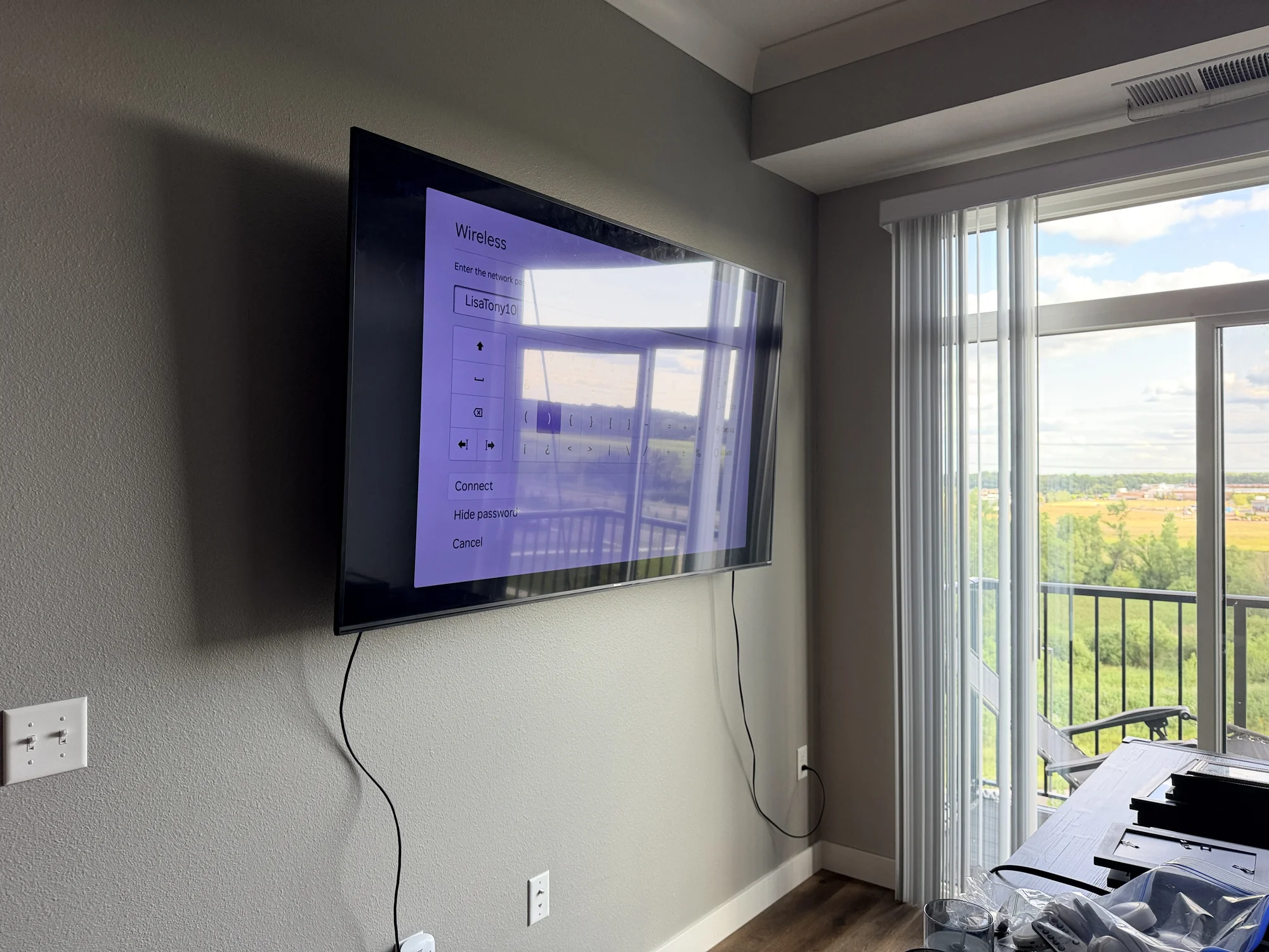 55" installation in Maple Grove