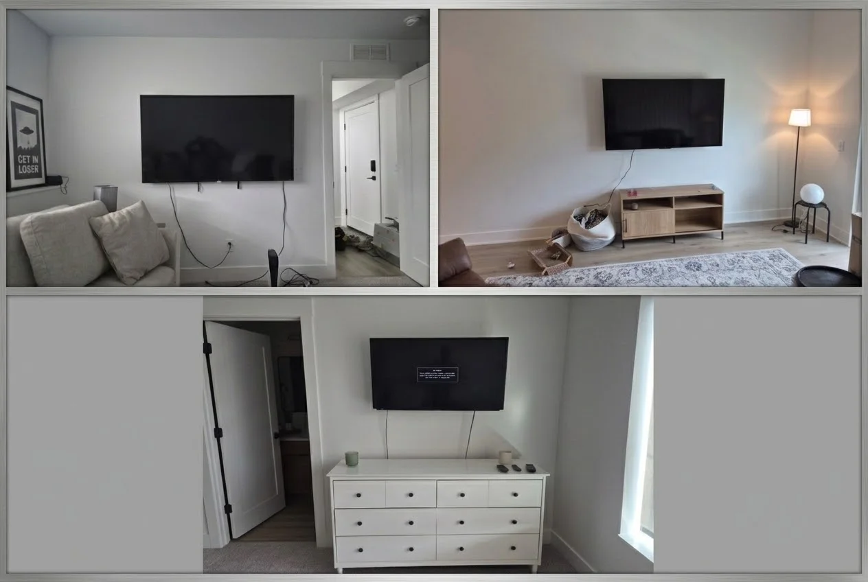 Under 50" and 65" and 65" installation in White Bear Lake