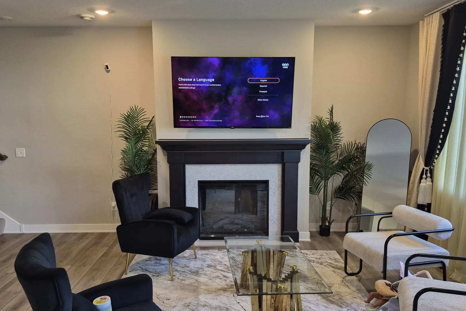 65" onn. installation in Burnsville
