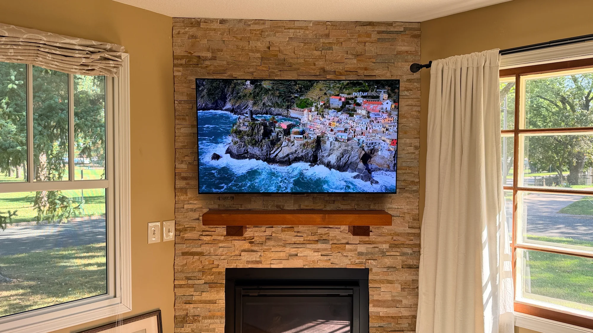 55"  installation in White Bear Lake