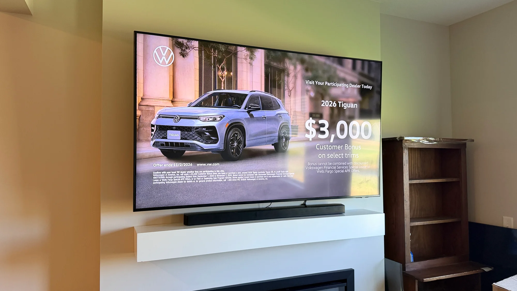 75" installation in Rogers