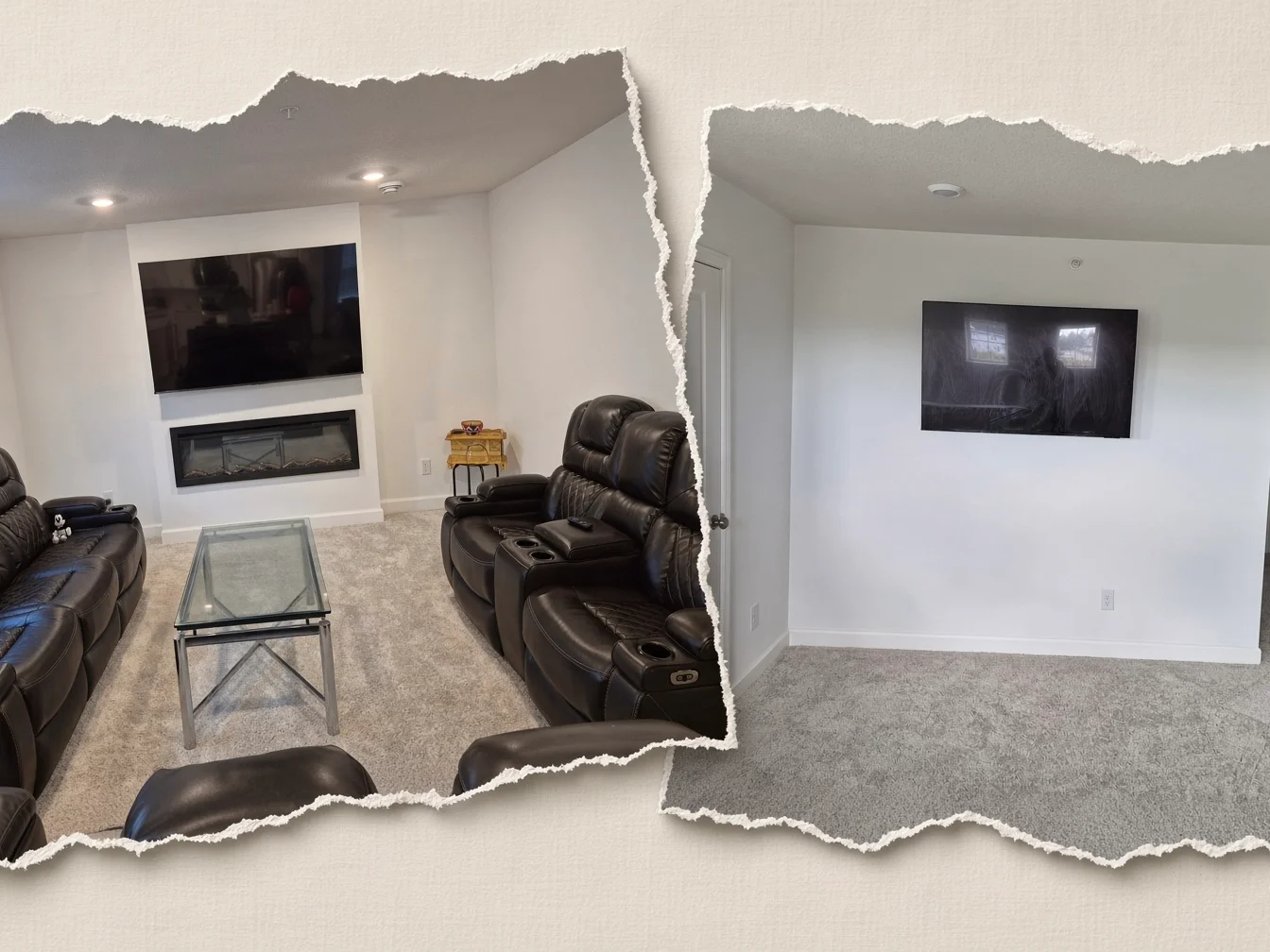 55" and 65" fireplace TV installation in Minneapolis near Grand Ave S