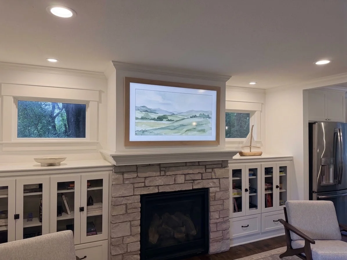 55" Samsung Frame installation in Chanhassen