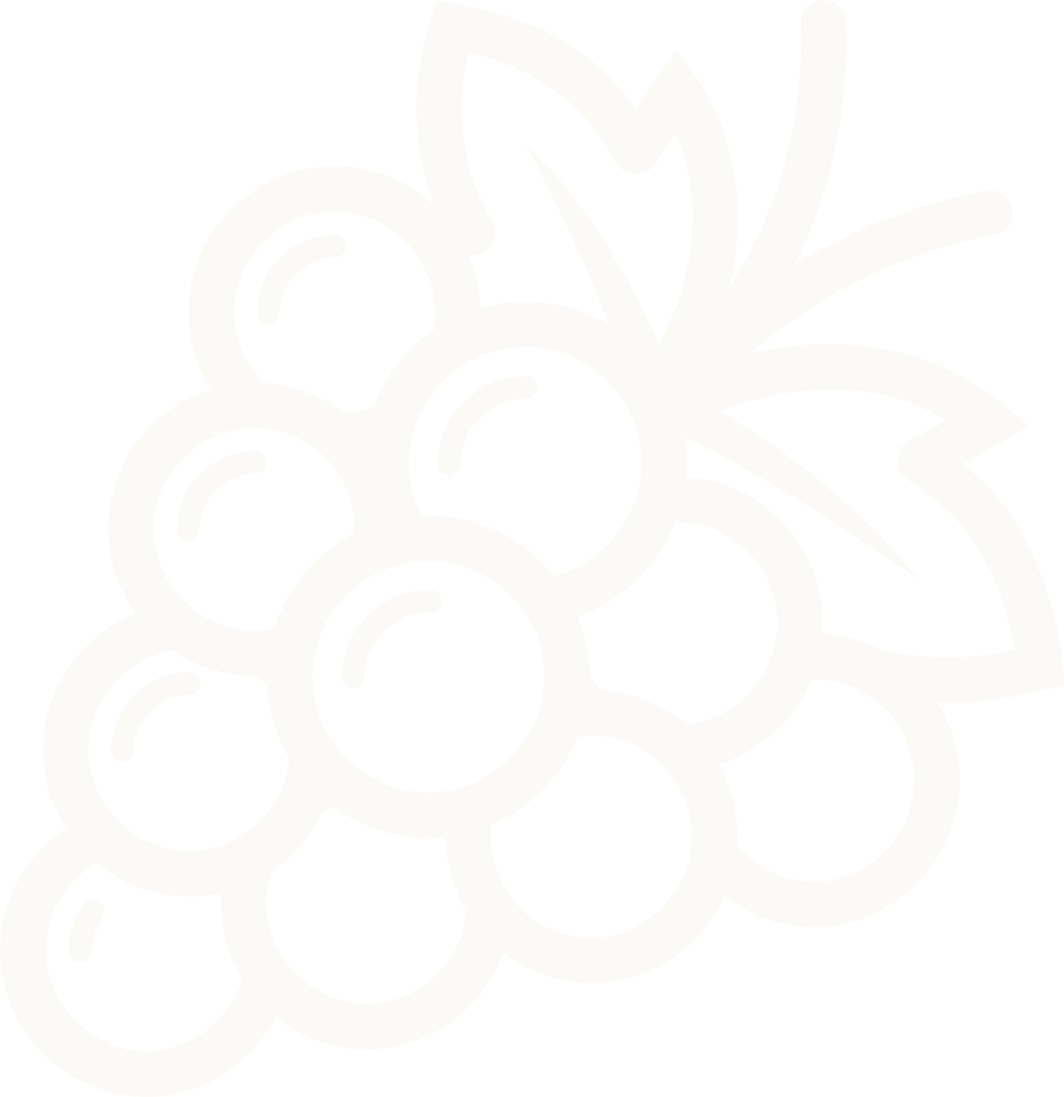 Illustration of a cluster of grapes with two leaves on a white background.