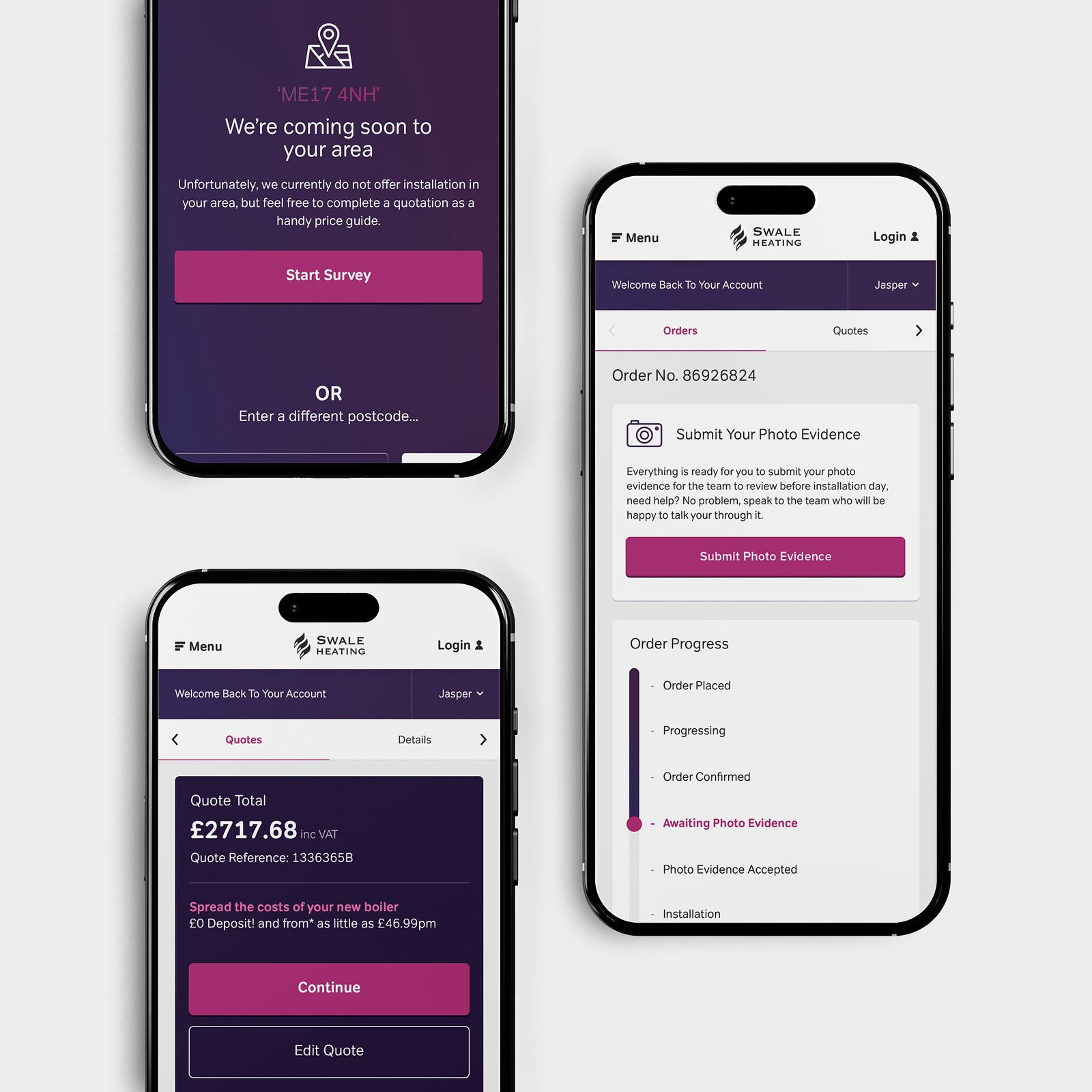 Mobile Experience For Custom Magento PWA Development Online Heating System For Swale Heating