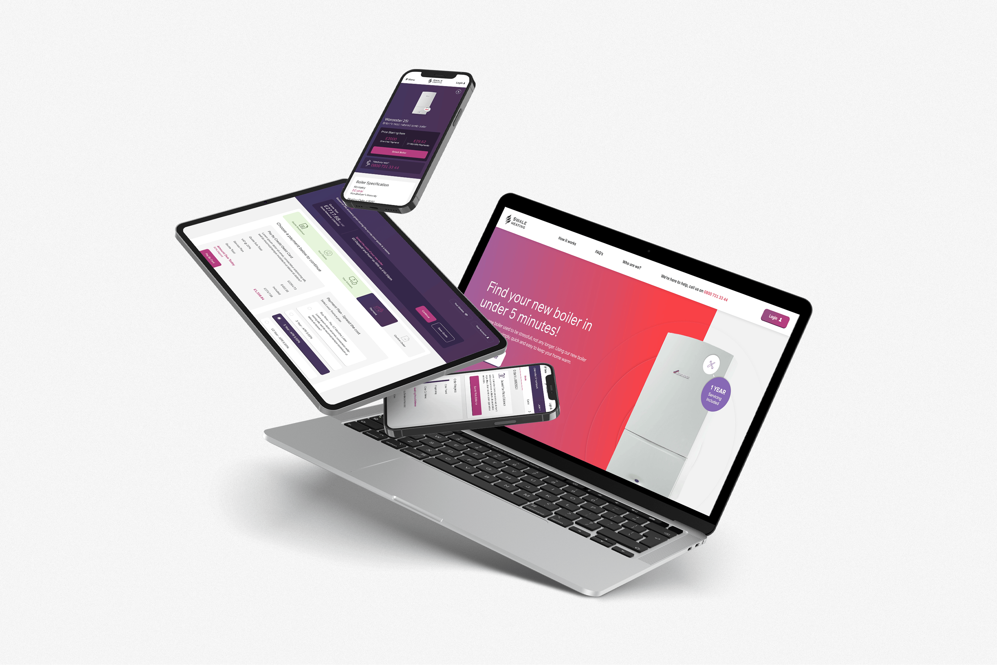 Custom Magento PWA Development Online Heating System For Swale Heating