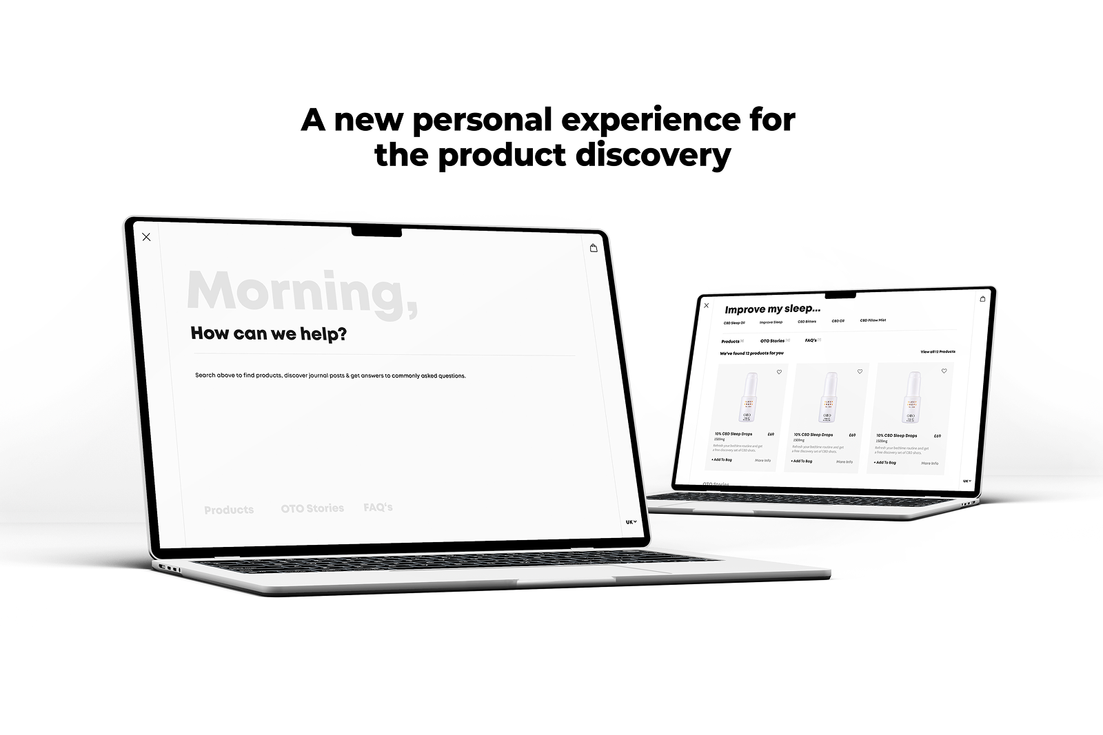 Magento eCommerce Development For OTO Wellbeing  Personalised shopping assistant search experience custom developed by Bing Digital