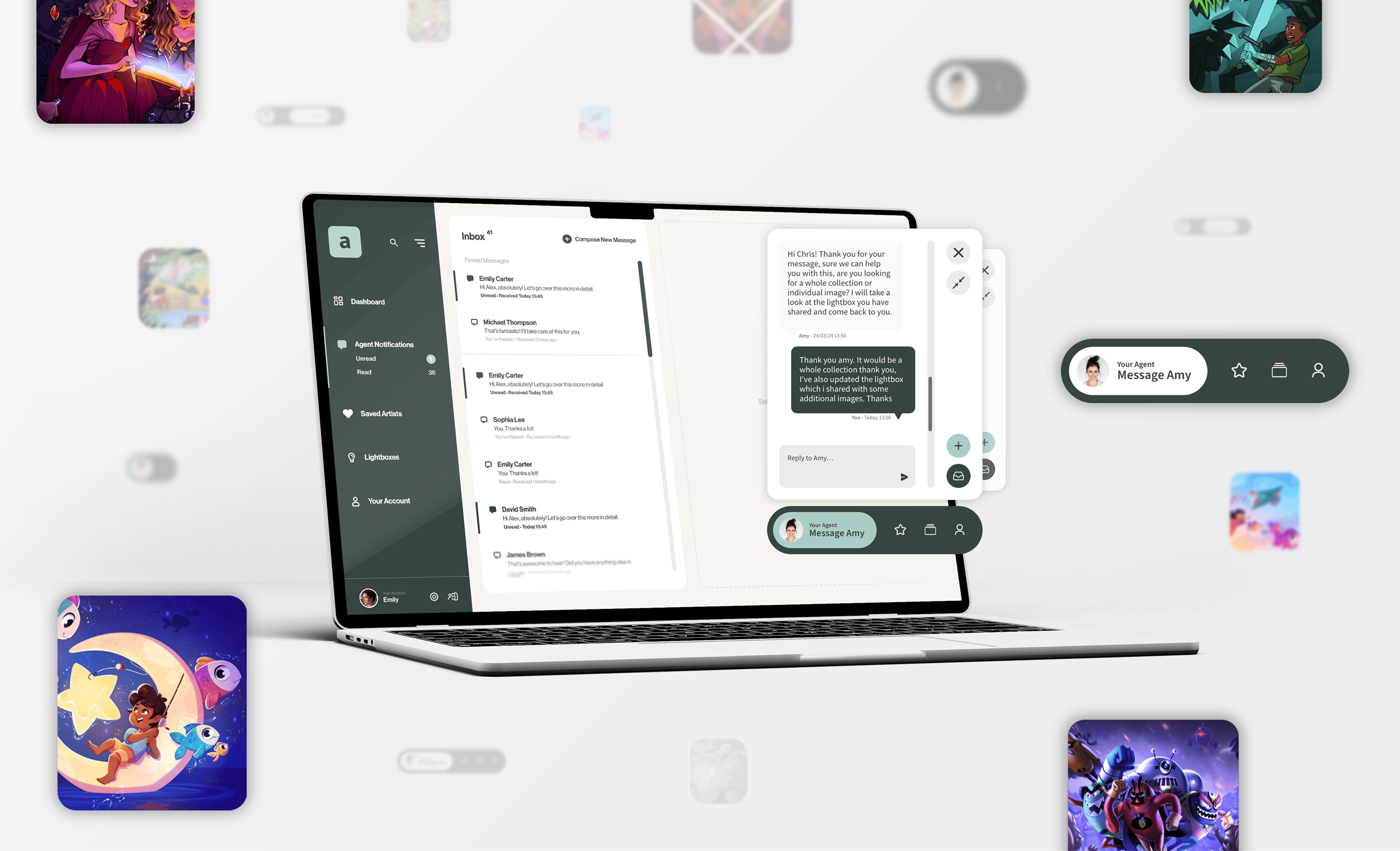 Custom Laravel Website Design & Development Platform For Advocate Art Custom development user and internal messaging platform on the laravel platform, bespoke system design and build