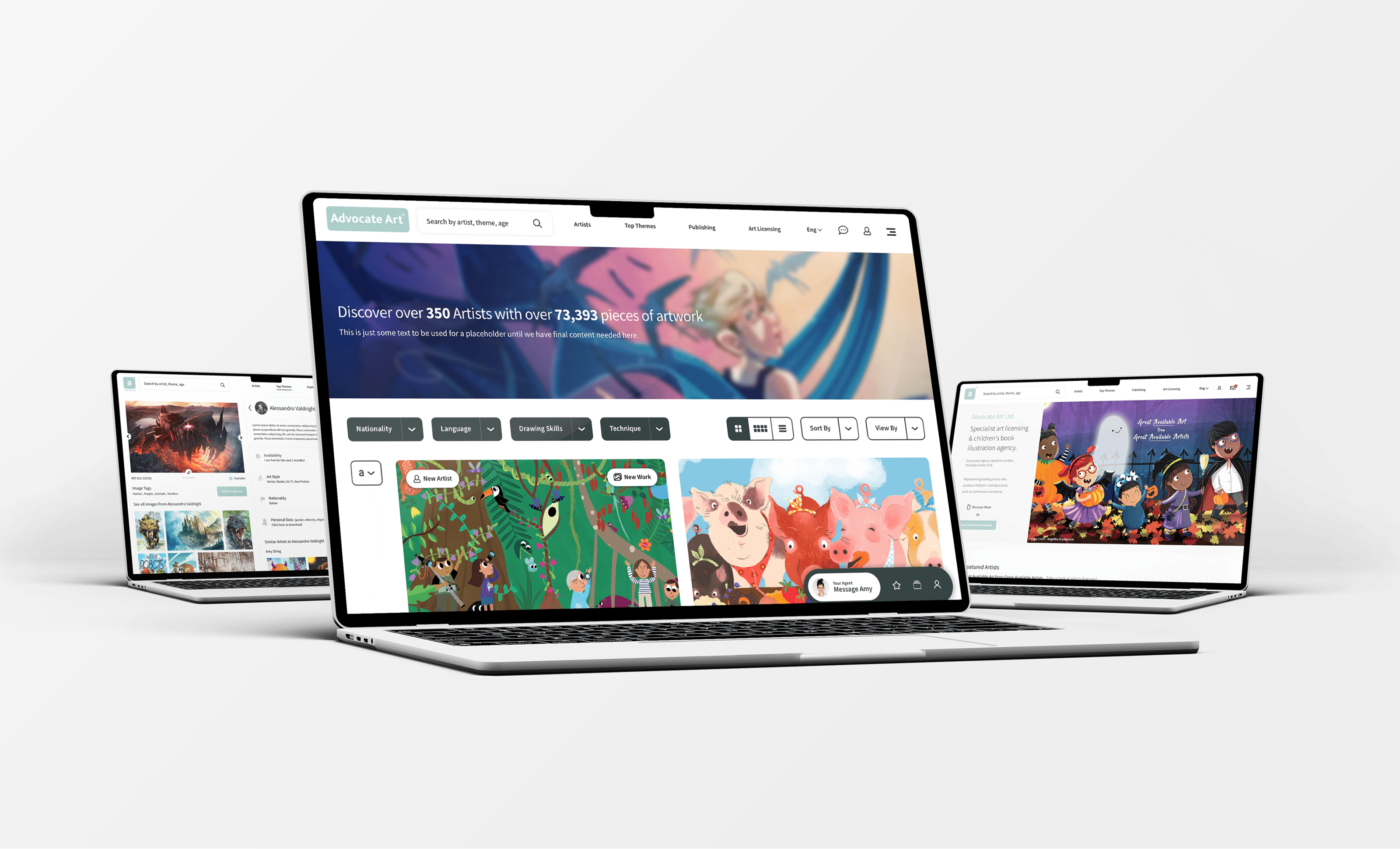 Custom Laravel Website Design & Development Platform For Advocate Art - Artist & Art Listing Webpages