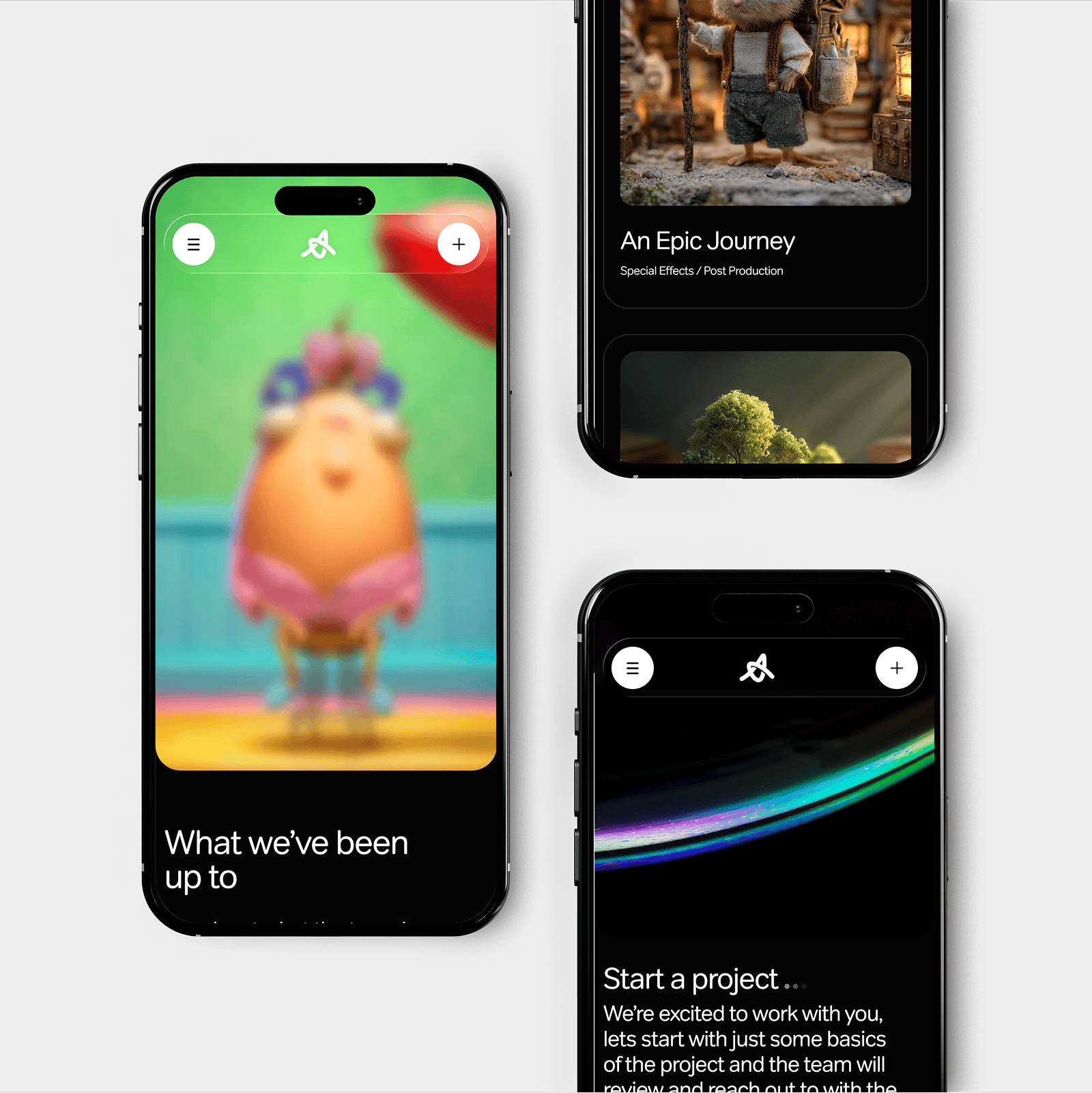 Webflow custom development for Artist AI mobile experience 