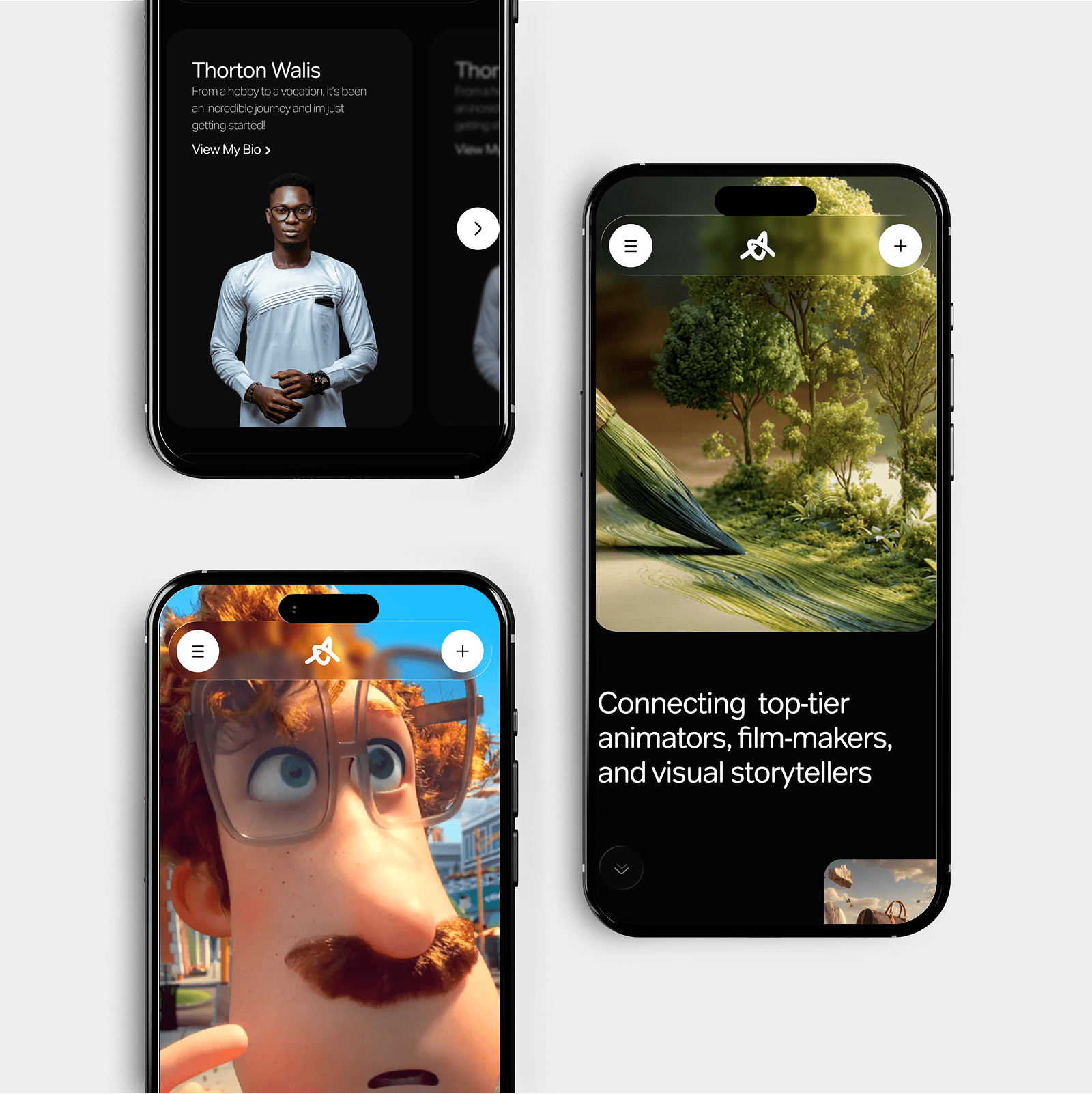 Webflow custom development for Artist AI mobile experience 