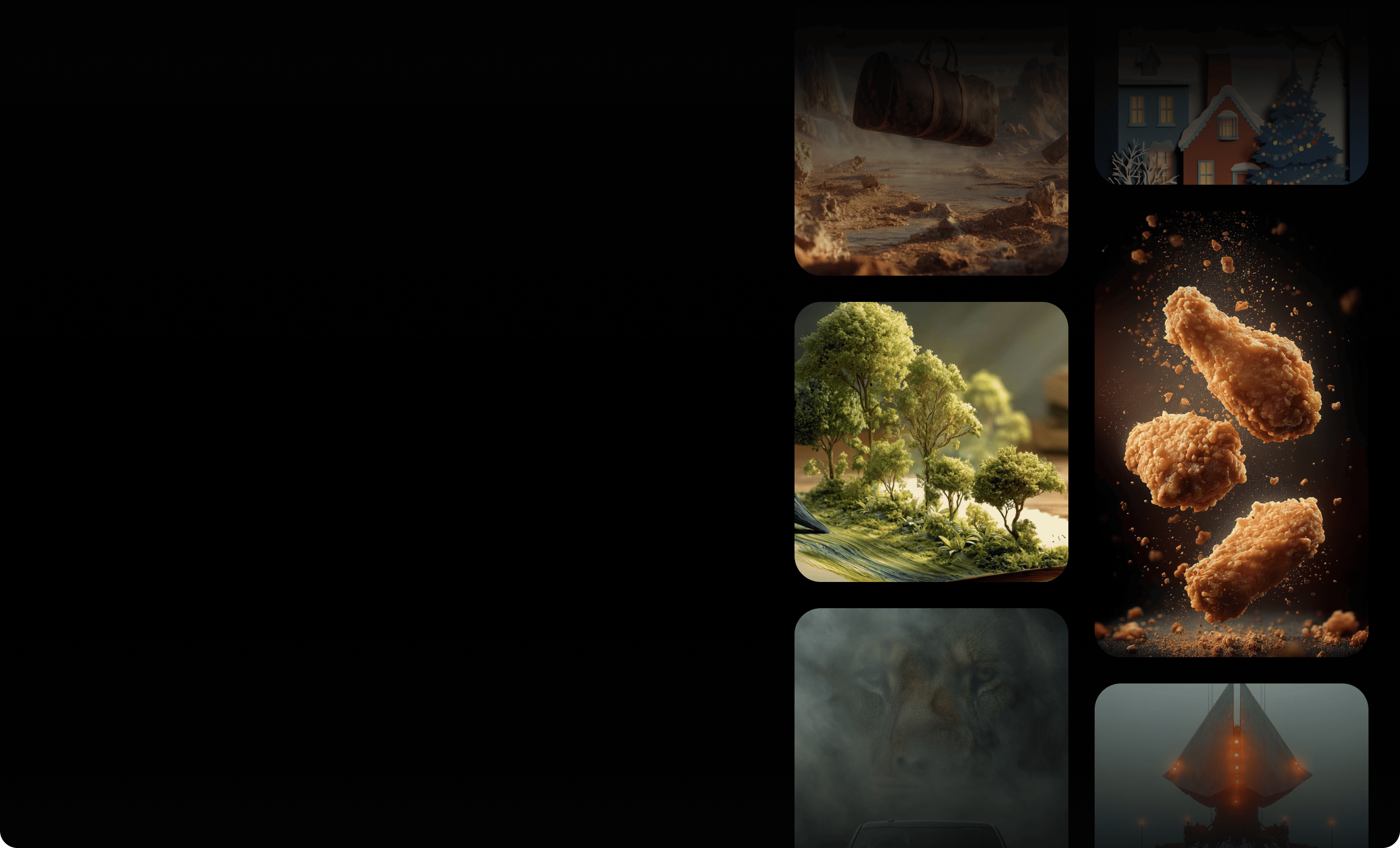 Artist AI homepage with custom animations and motion driven storytelling.