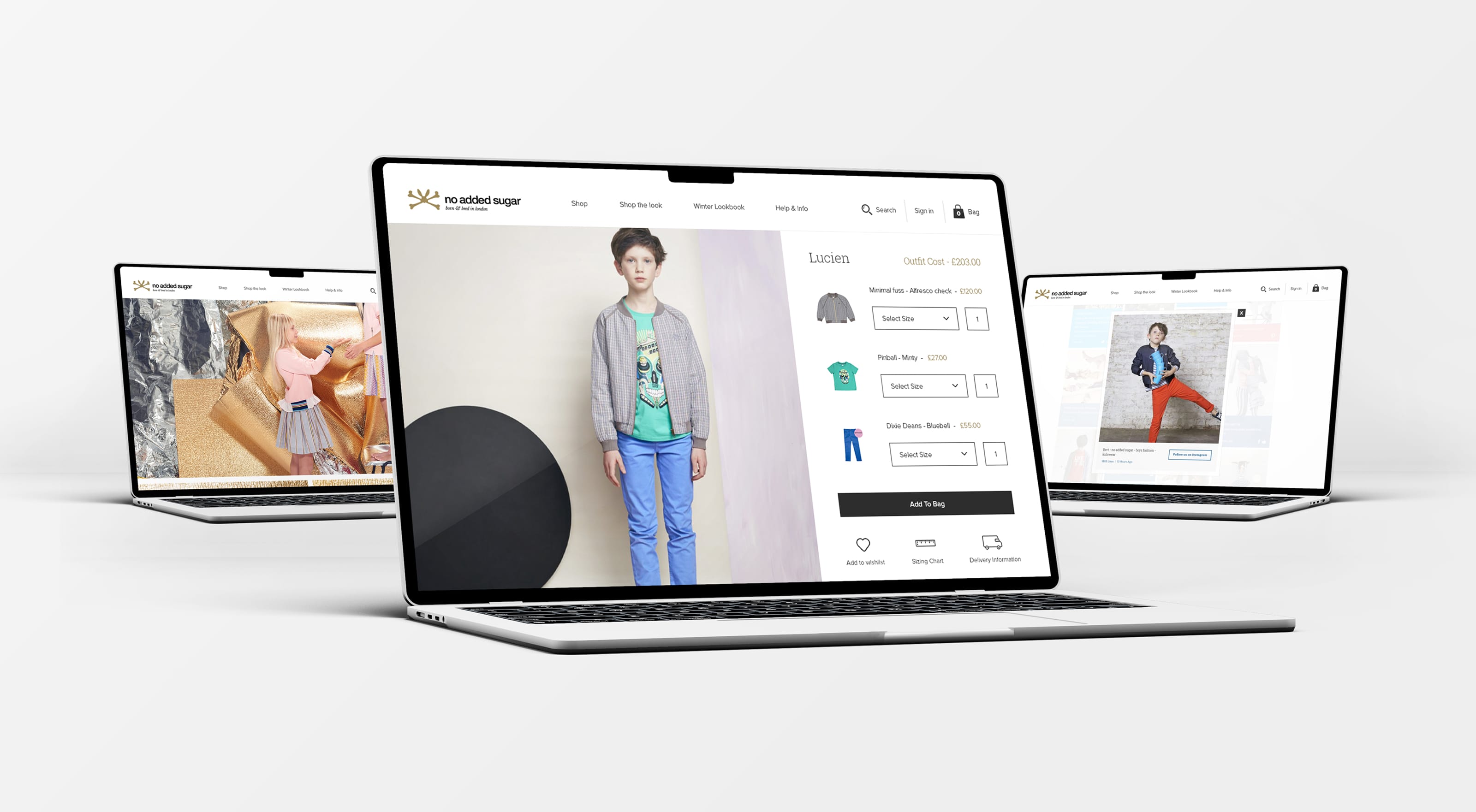 Custom Magento eCommerce Website For No Added Sugar Multiple Device Showcase