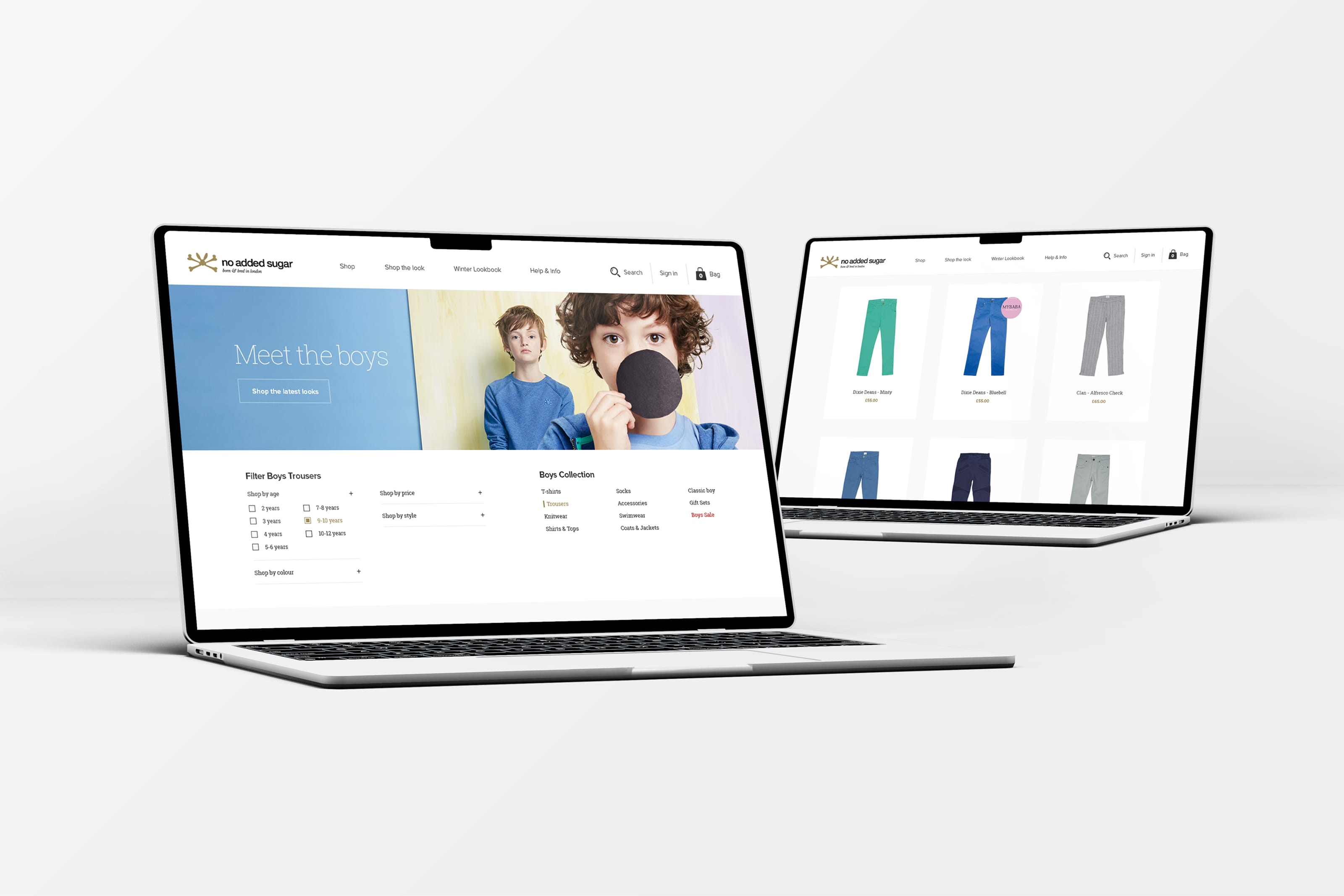 Custom Magento eCommerce Website For No Added Sugar  Category Page