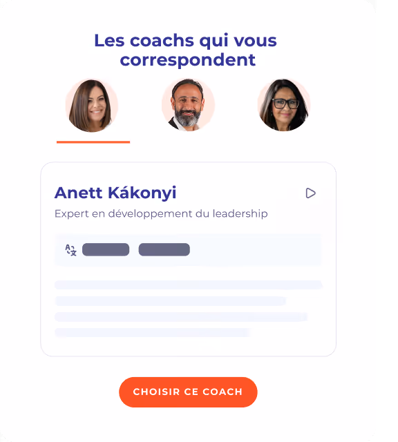 Laissez-les choisir leur coach idéal