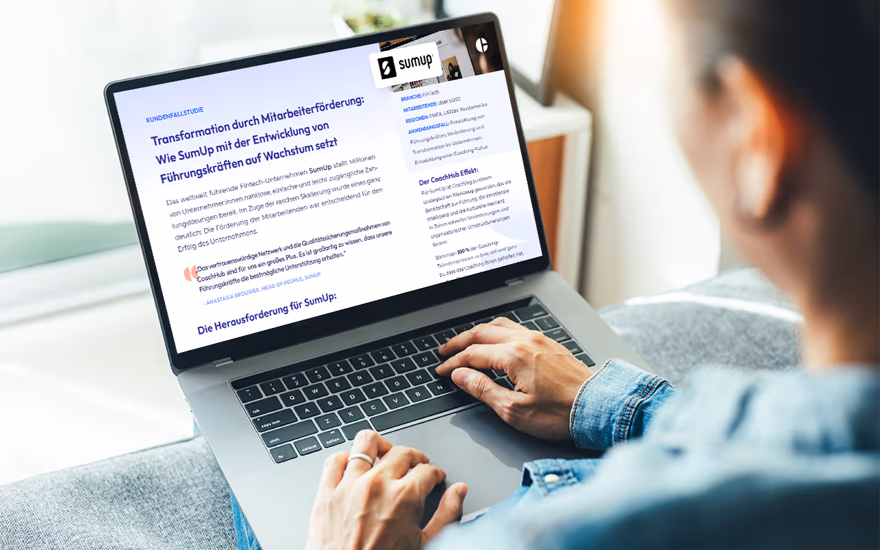 Wie es SumUp gelang, selbstbewusste Leadership durch Coaching einfach zugänglich zu machen