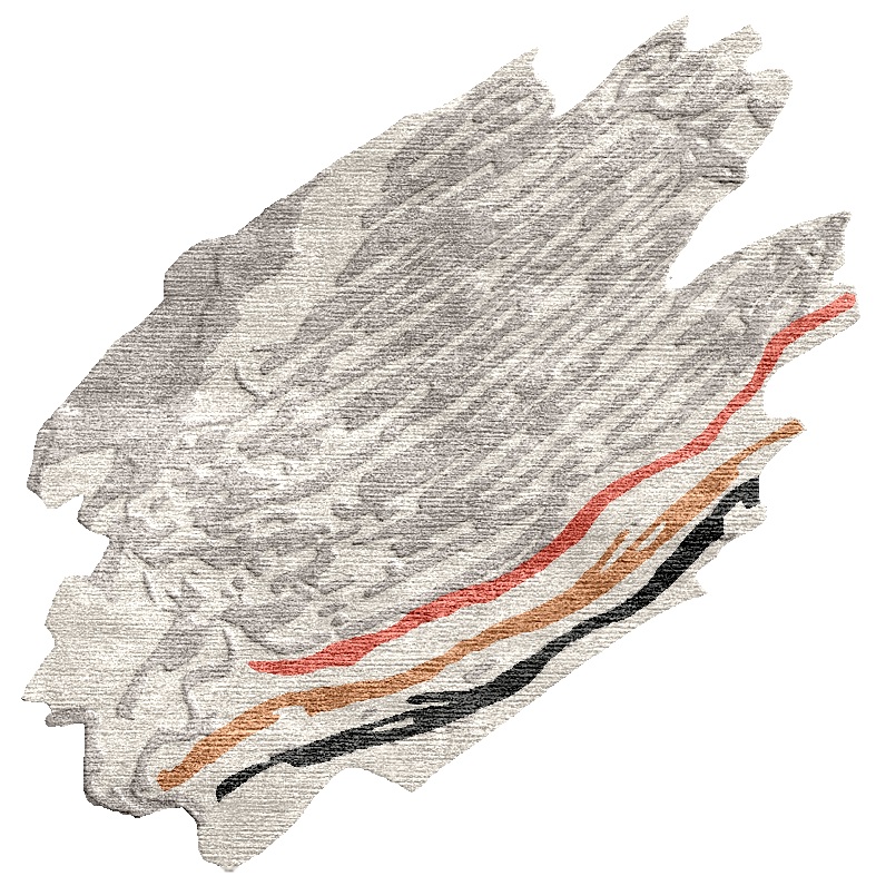 שטיח Glacier Fracture יוקרתי בעבודת יד - שטיח בהתאמה אישית