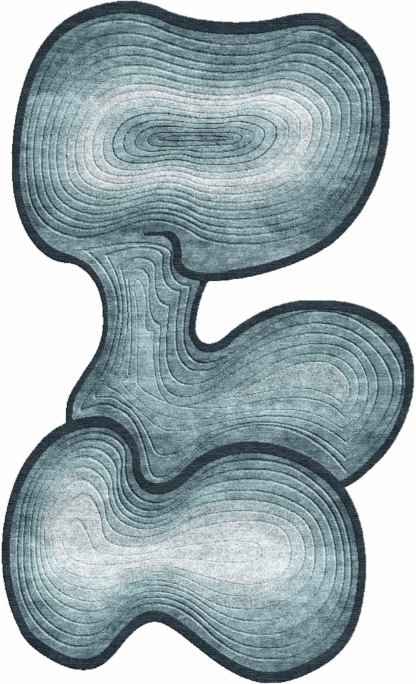 Ocean Mist handmade rug - bespoke luxury designer rug
