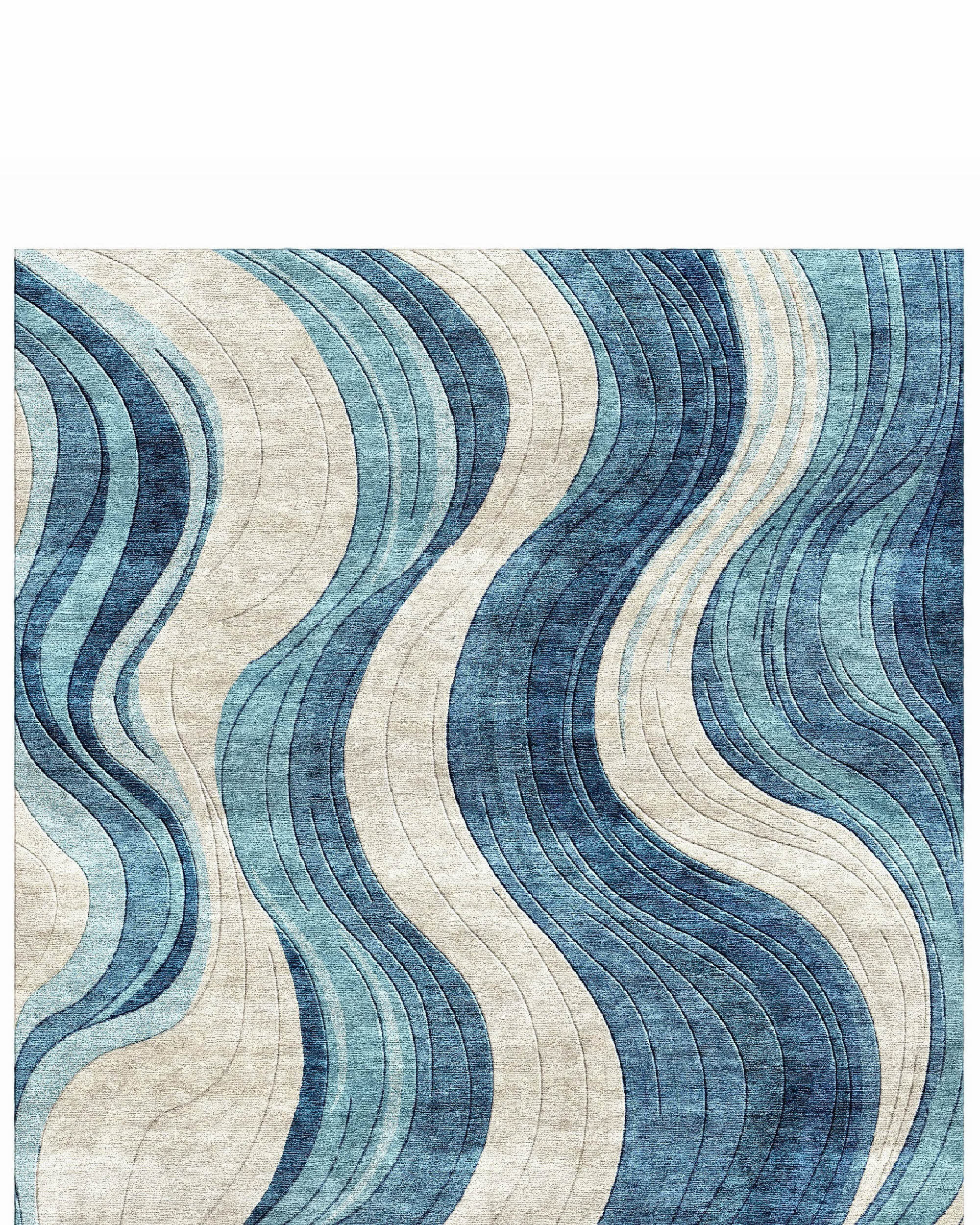שטיח Aurora Flow מעוצב בהתאמה אישית - שטיחים יוקרתיים בעבודת יד
