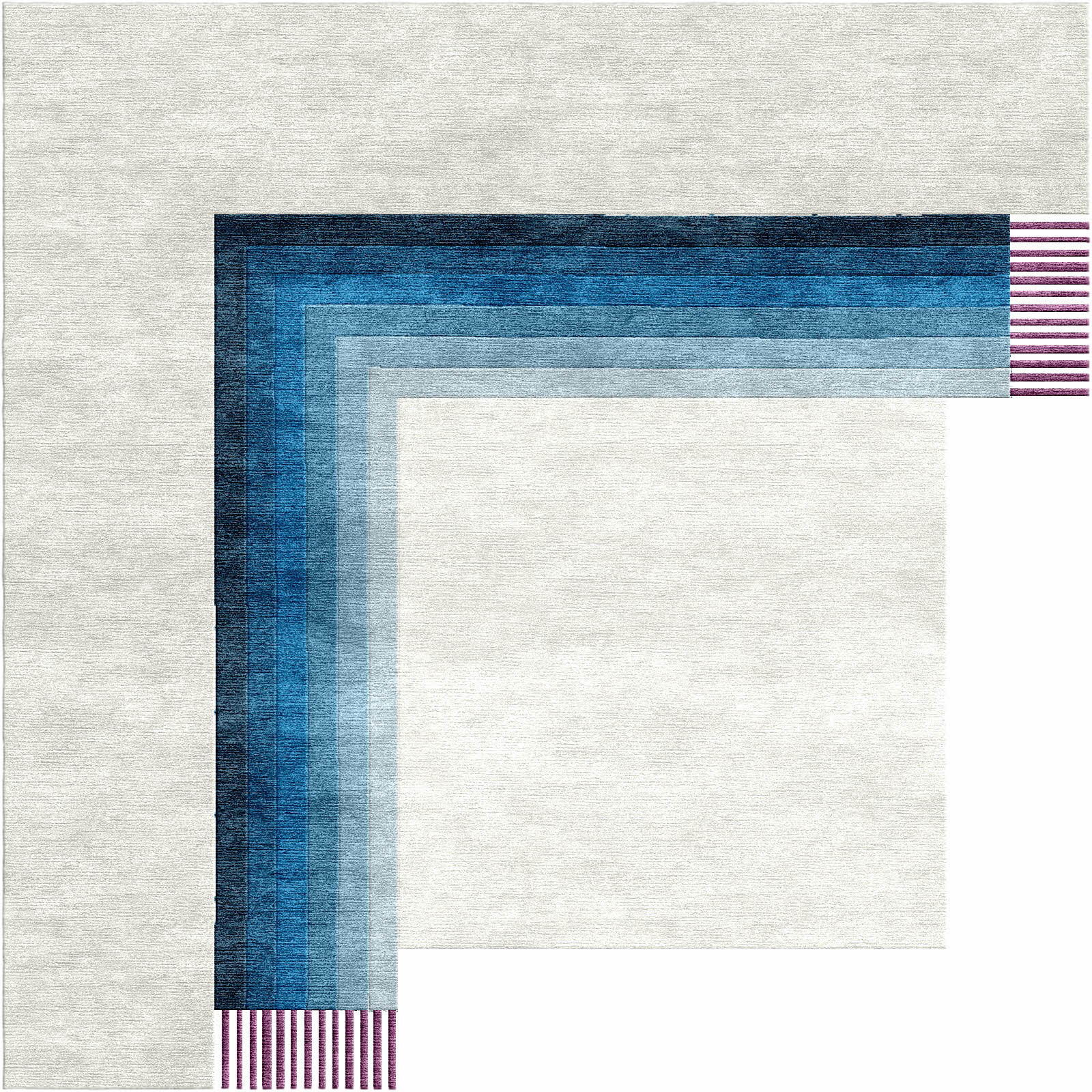 Velvet Horizon bespoke rug - custom made handmade rug