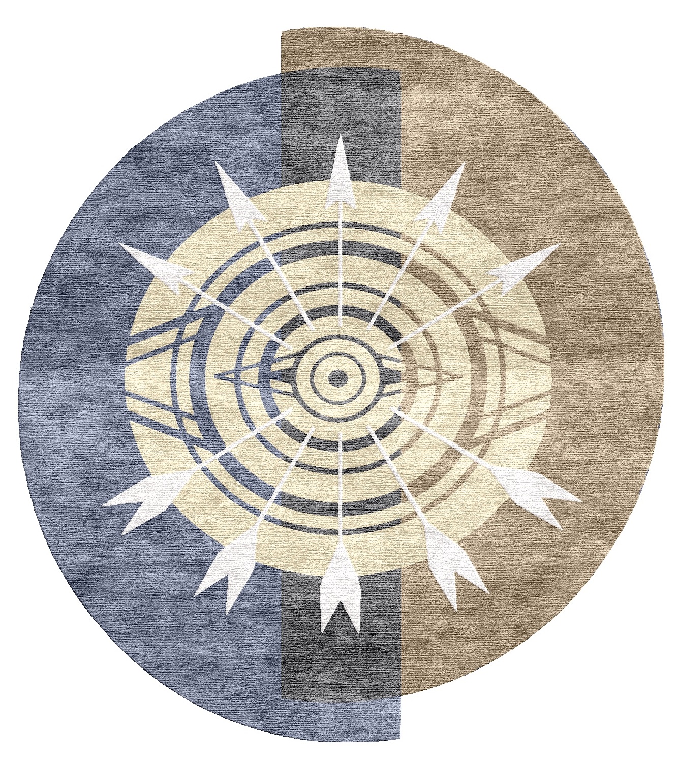 Sapphire Dream custom rug - luxury handmade designer rug