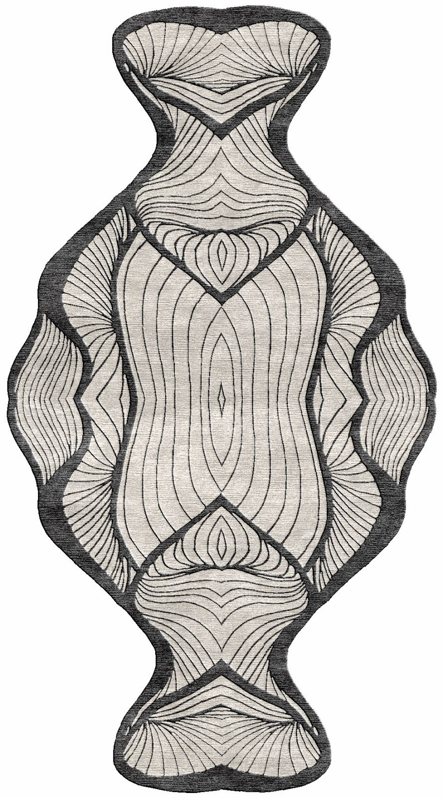 Sculpture bespoke rug - custom made handmade rug
