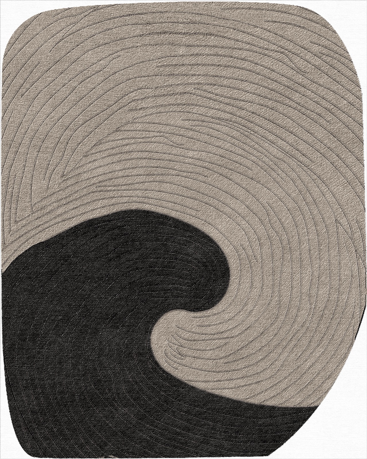 Stone Loop custom rug - luxury handmade designer rug