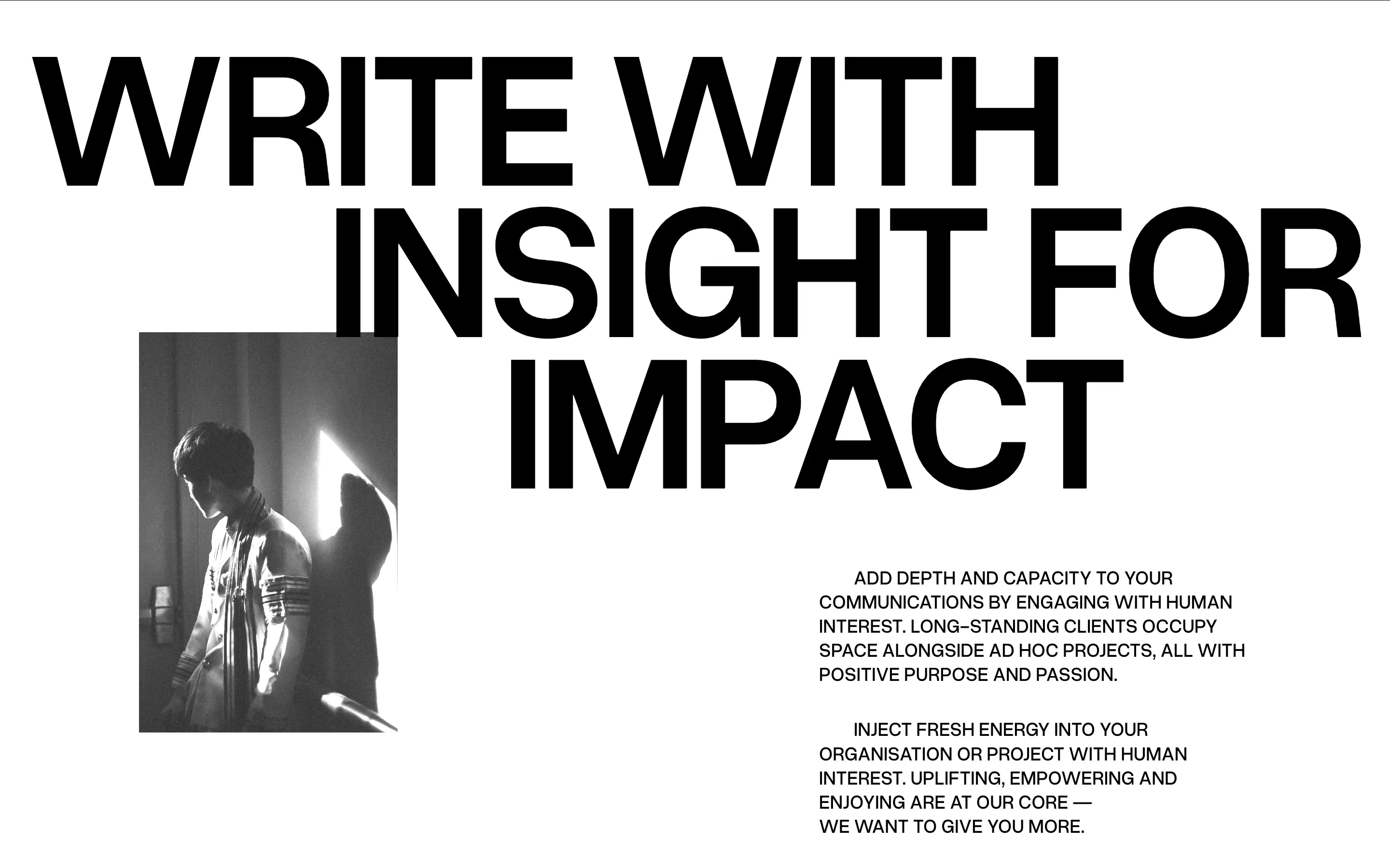 Human Interest - Home - Process | Form Digital | Built with Webflow