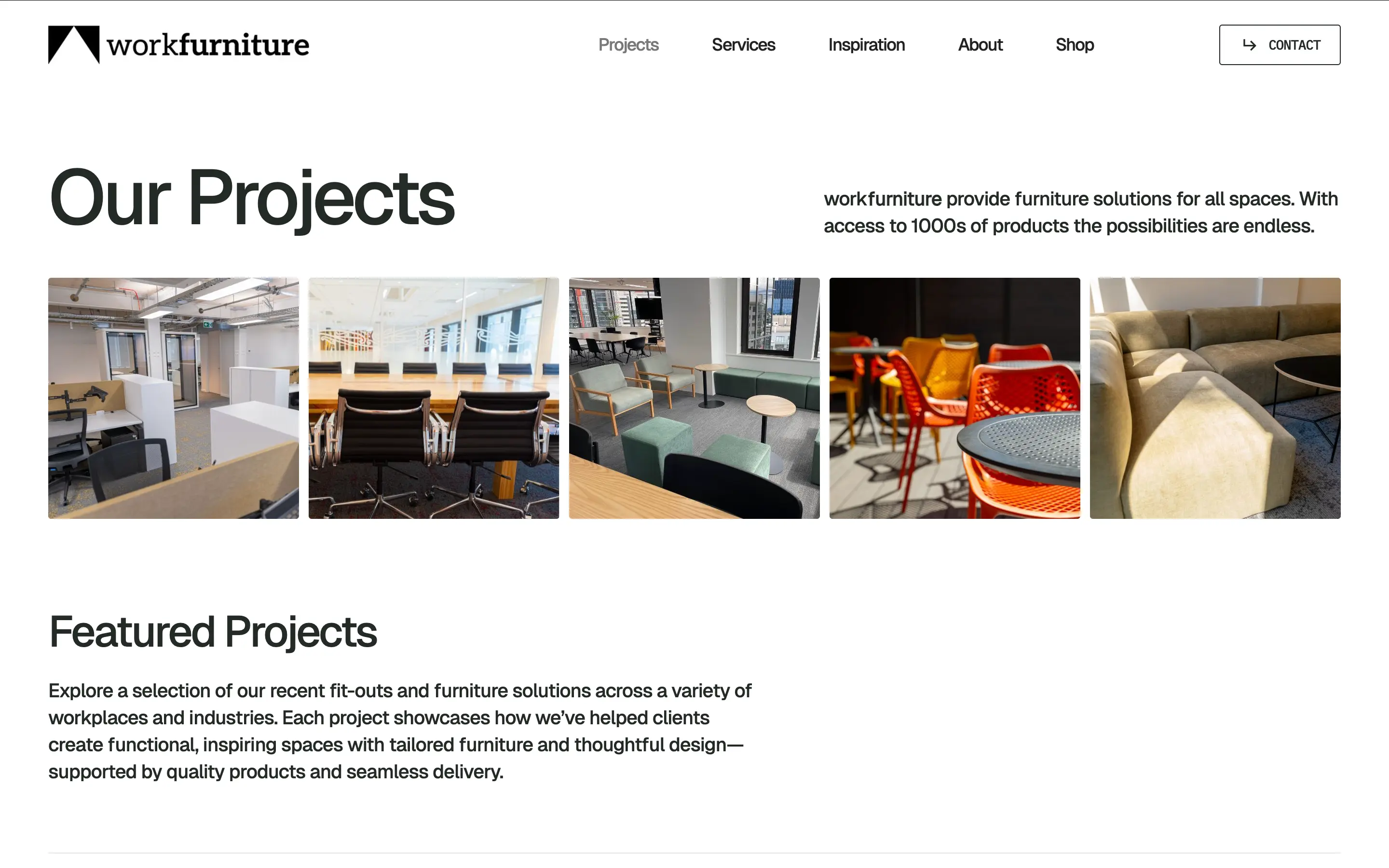 Workfurniture - Projects - Hero | Form Digital | Built with Webflow