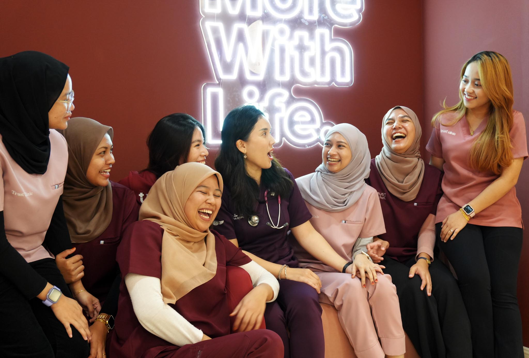 pediatrician with child