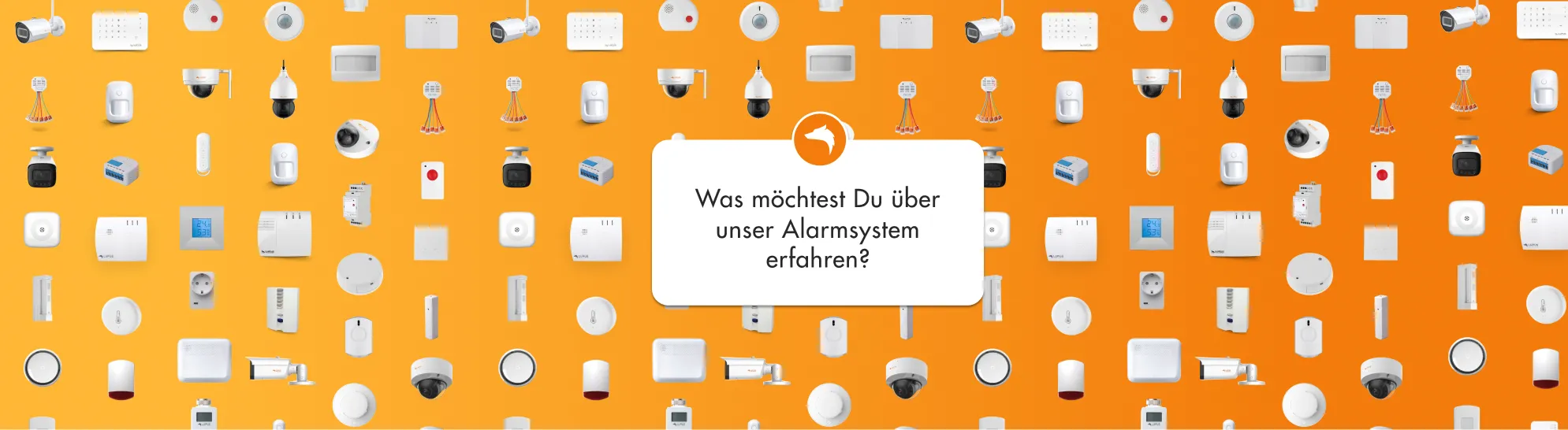 Grafische Übersicht mit Icons und Modulen zur Visualisierung des Produkt- und Systemökosystems von Lupus Electronics