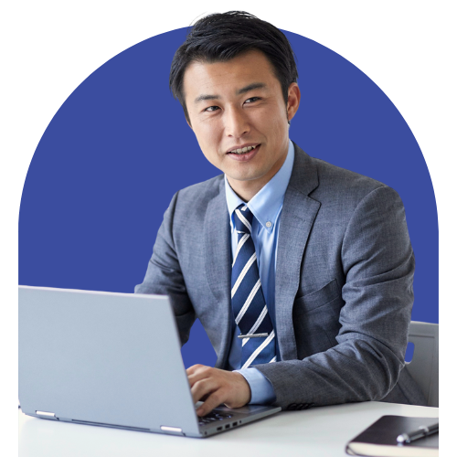 Man using hotkeys on laptop