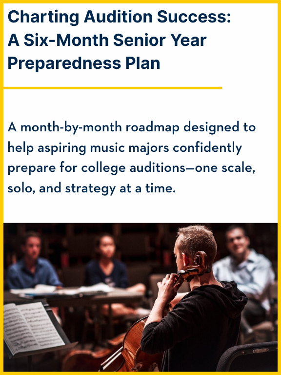 Charting Audition Success: A Six-Month Senior Year Preparedness Plan