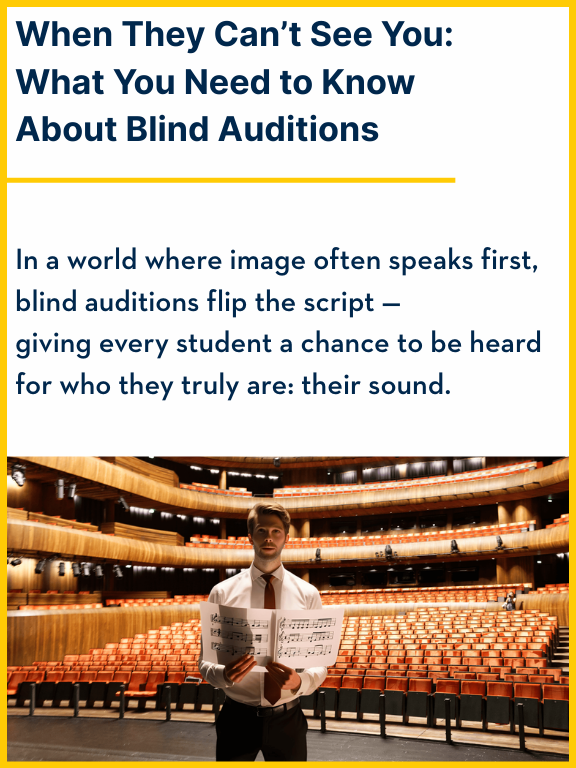 When They Can't See You: What You Need to Know About Blind Auditions
