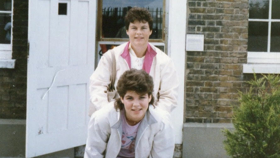 Mary Sadlier with mom