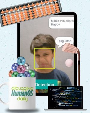 Kids testing emotion recognition AI using ScratchJr— learning face detection and machine learning.