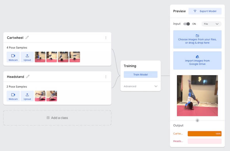 machine learning for kids project using google teachable machine
