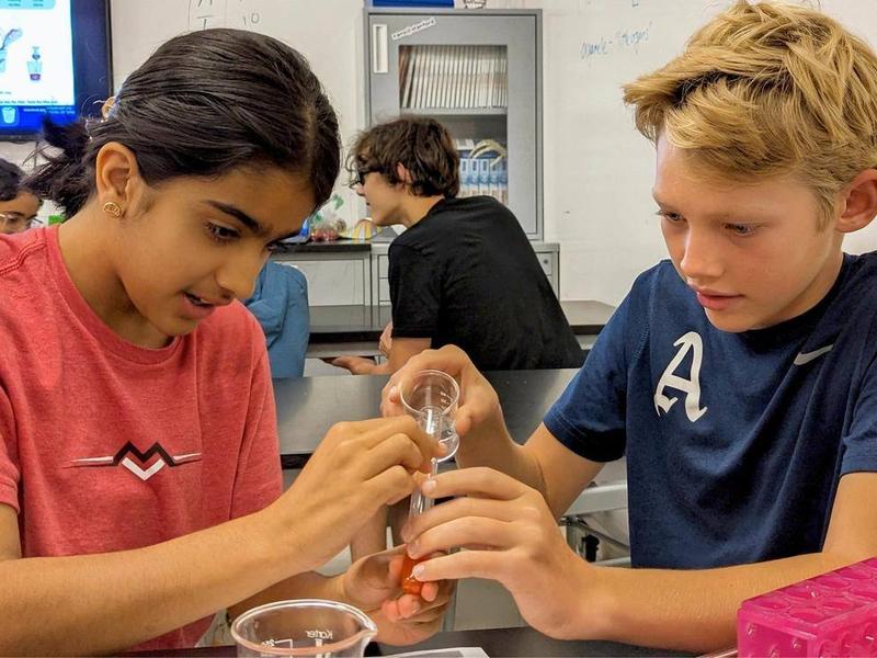 Students working together at Acton Academy Silicon Valley