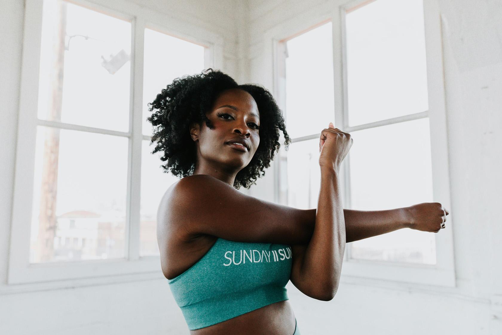 Female content creator getting ready for shoot