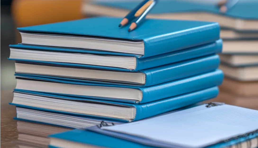 A pile of notes kept on a table